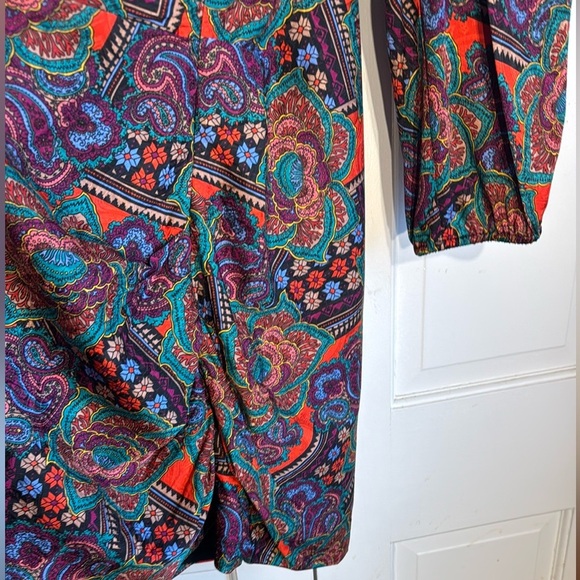 NWT Veronica Beard Silk Blend Ruched Bishop Sleeve Lined Dress Stunning!! 🤩 - Picture 14 of 15